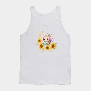 Bee On A Sunflower Tank Top